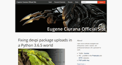 Desktop Screenshot of eugeneciurana.com